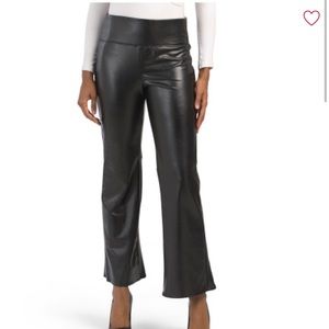 Faux leather pants